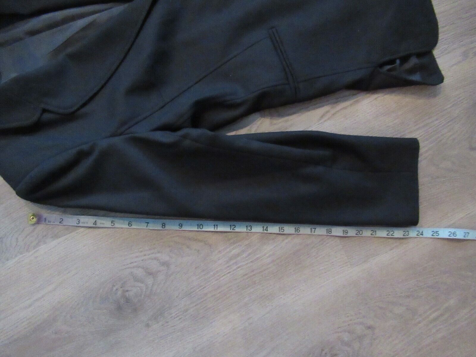 Herman Geist Black 100% Wool Classy Career Suit B… - image 11