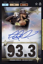 ⏩DIGITAL⏪Topps Bunt: FERNANDO TATIS JR • Luminaries 23-S1-Hit Kings Sig Relic