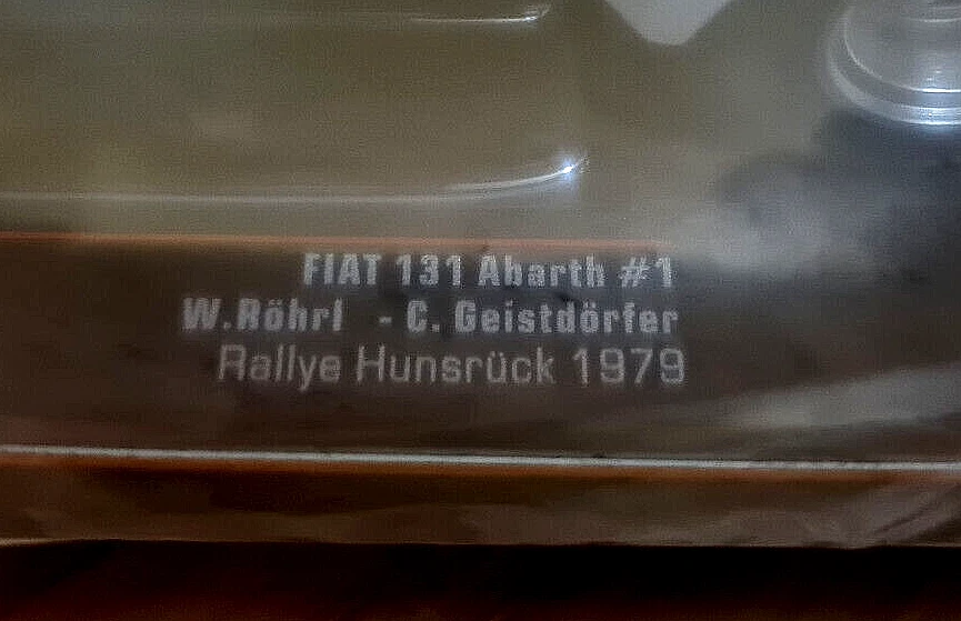 Fiat 131 Abarth No. 1 Rally Hunsruck 1979 -  1:18 Ixo Die Cast 18RMC077 - Immagine 4 di 4