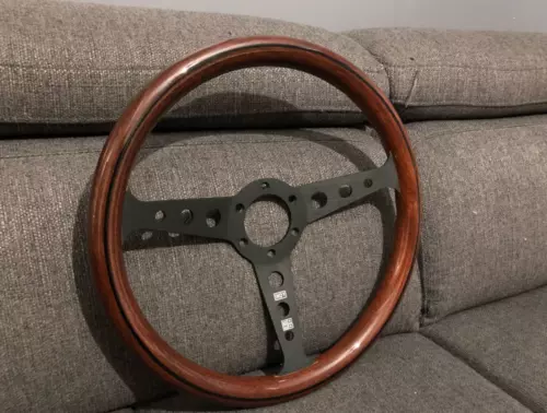 Wooden Mstyle Steering Wheel, Momo horn button, wood Wooden Mstyle Steering Wheel, Momo horn button, wood