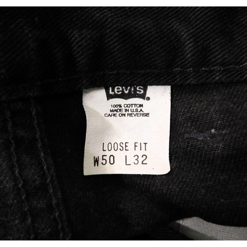 Levi 545 Loose Fit Jeans Mens W 50 L 32 Big & Tall Black Denim 5 Pocket Design - Picture 7 of 7