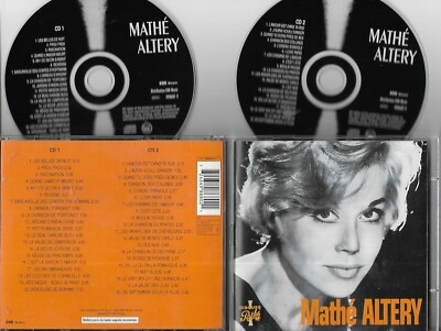 DOPPEL CD 40T MATHE ALTERY FROU FROU, KOMM ZURÜCK, DIE FRÖHLICHE WITWE VON 1999 SEHR GUTER ZUSTAND