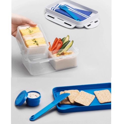 LocknLock TO-GO (3 ranuras caja de almuerzo compartida)_amarillo 206X137X87 mm (1,0L) - Imagen 3 de 10