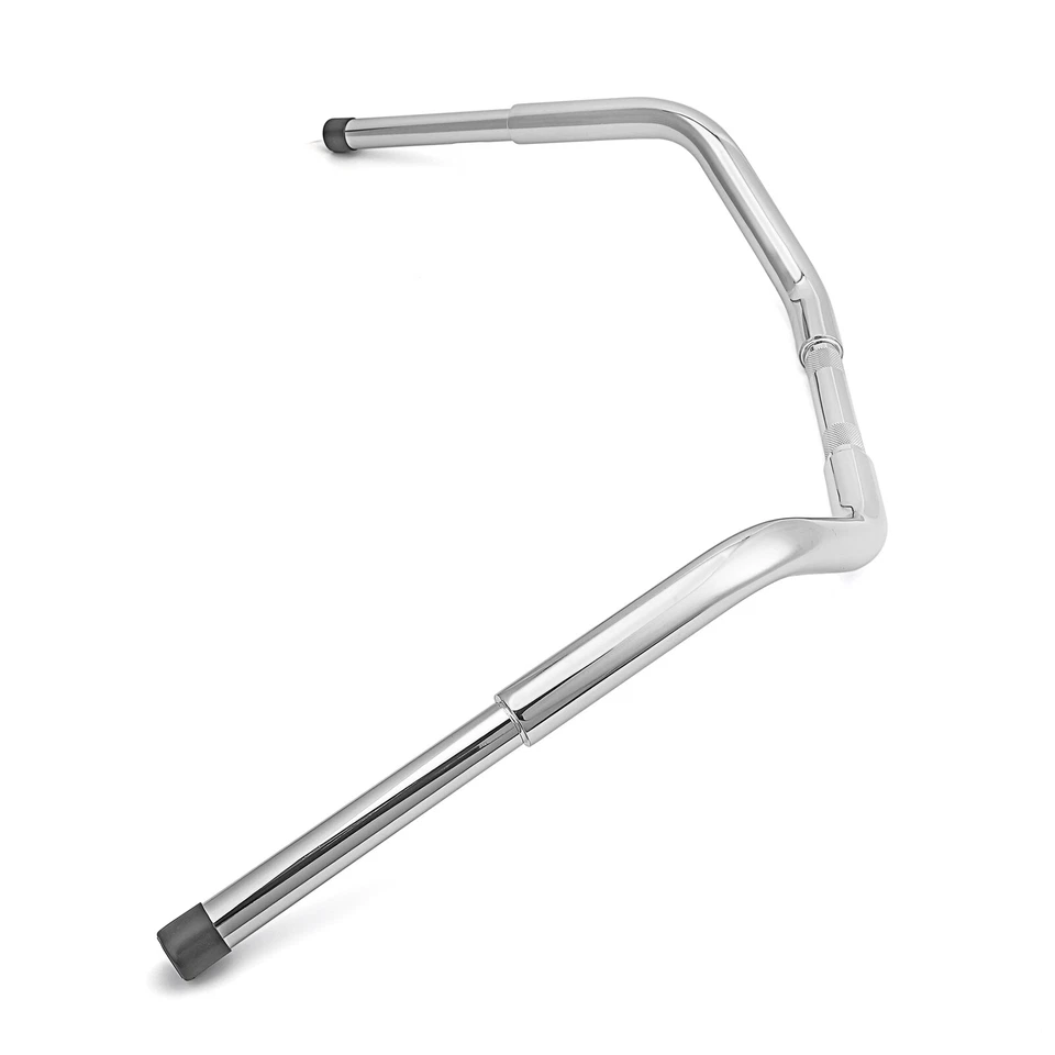 4.75" Rise Beach Bar Chrome Handlebar For Harley Softail Touring Sportster XL - Image 3 of 4