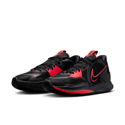 NEW Kyrie Low 5 Men's Size 8.5 Black/Bright Crimson-Black DJ6012  Fast Ship