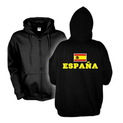 Kapuzenjacke SPANIEN Espana Flagshirt Zip Hoodie Sweatjacke S-6XL (WMS02-60e)