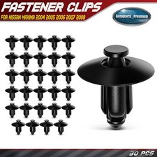 30pcs 8mm Nylon Front Bumper Push-type Retainer Clips Fastener For Nissan Maxima 30pcs 8mm Nylon Front Bumper Push-type Retainer Clips Fastener For Nissan Maxima