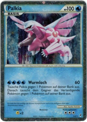 Pokémon Palkia Shiny Secret Rare CL Ruf der Legenden SL8 Excellent Deutsch