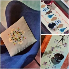 1960s Binca Folk Art Cross Stitch Retro Embroidery Pattern Anchor 592