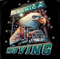 American Trucker T Shirt Black Size Adult Small To Xxxl Each American Trucker T Shirt Black Size Adult Small To Xxxl Each