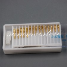 15 Pcs BM 1.0 24K Gold Dental Screw Root Canal Pins Posts Posterior Therapy Kits