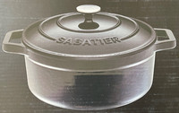 Sabatier Cocotte Gusseisener BräTer Schmortopf Mit Deckel Gusstopf Topf Neu/Ovp