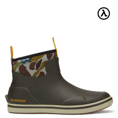 LACROSSE ALPHA DECK BOOT MEN'S  BLACK OLIVE/CAMO OUTDOOR BOOTS 621201  -ALL SIZE