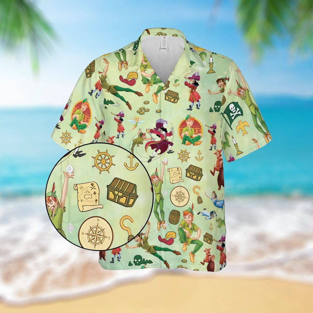 Tinker Bell Hawaiian Shirt Button Down Shirt