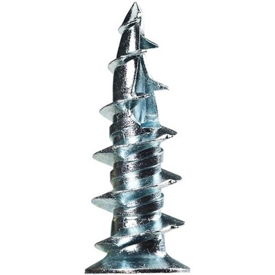 Cobra Anchors 042R Hollow Wall Anchor, Zinc, 63 lb, 10/PK