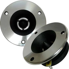 Pair of 1" Super Tweeters Car Pro Audio DJ 300 Watt Die Cast Aluminum Body 8-Ohm