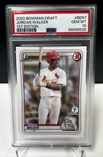 2020 Bowman Draft 1st Edition Jordan Walker PSA 10 Paper 1st Bowman #BD-57