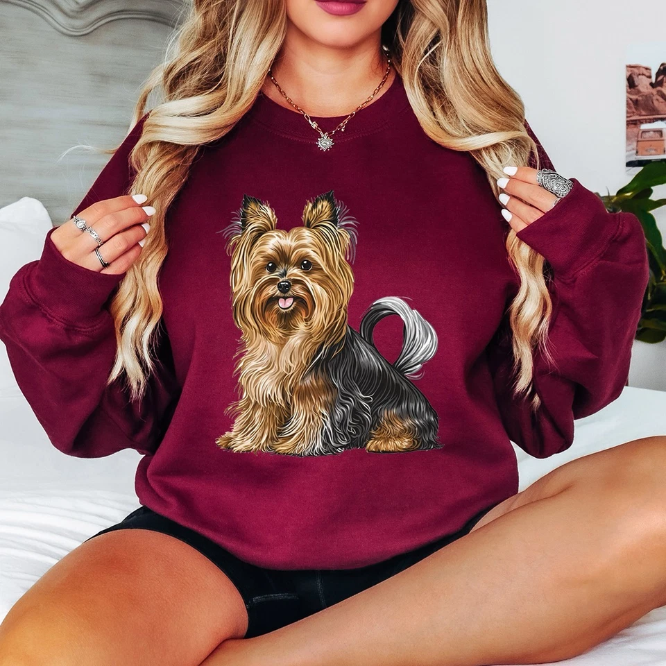 Pull de race de sweat-shirt Yorkshire Terrier Dog Yorkie Animal Lovers pour... - Photo 1/1