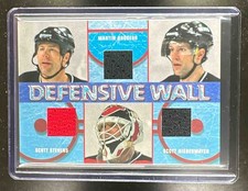 2002-03 BAP Signature Series Defensive Wall Triple Relic Stevens / Brodeur +