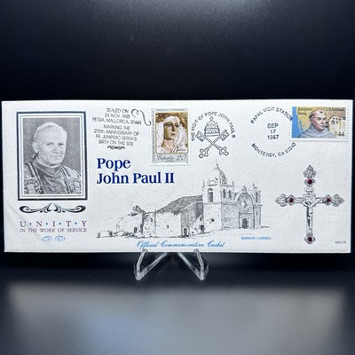 #ad #ad Pope John Paul II Official Commemorative Cachet 1987 FDC U.S. Postal Service $6.95