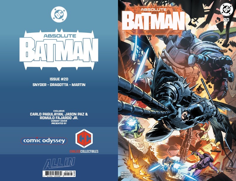ABSOLUTE BATMAN #20 CARLO PAGULAYAN CHALICE EXCLUSIVE TRADE DRESS COVER In hand