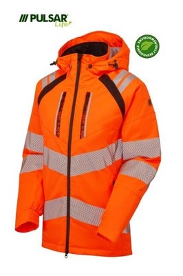 PULSAR  LIFE Fully Sustainable Recycling Fabric Orange Herren Insulated Parka