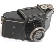  Ihagee Exakta Jr Junior Black w. Anastigmat 3.5/7.3cm lens 127 film SLR camera