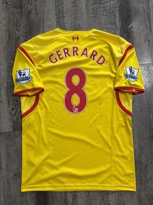 Steven Gerrard Liverpool Warrior 14/15 Away Jersey Size Large