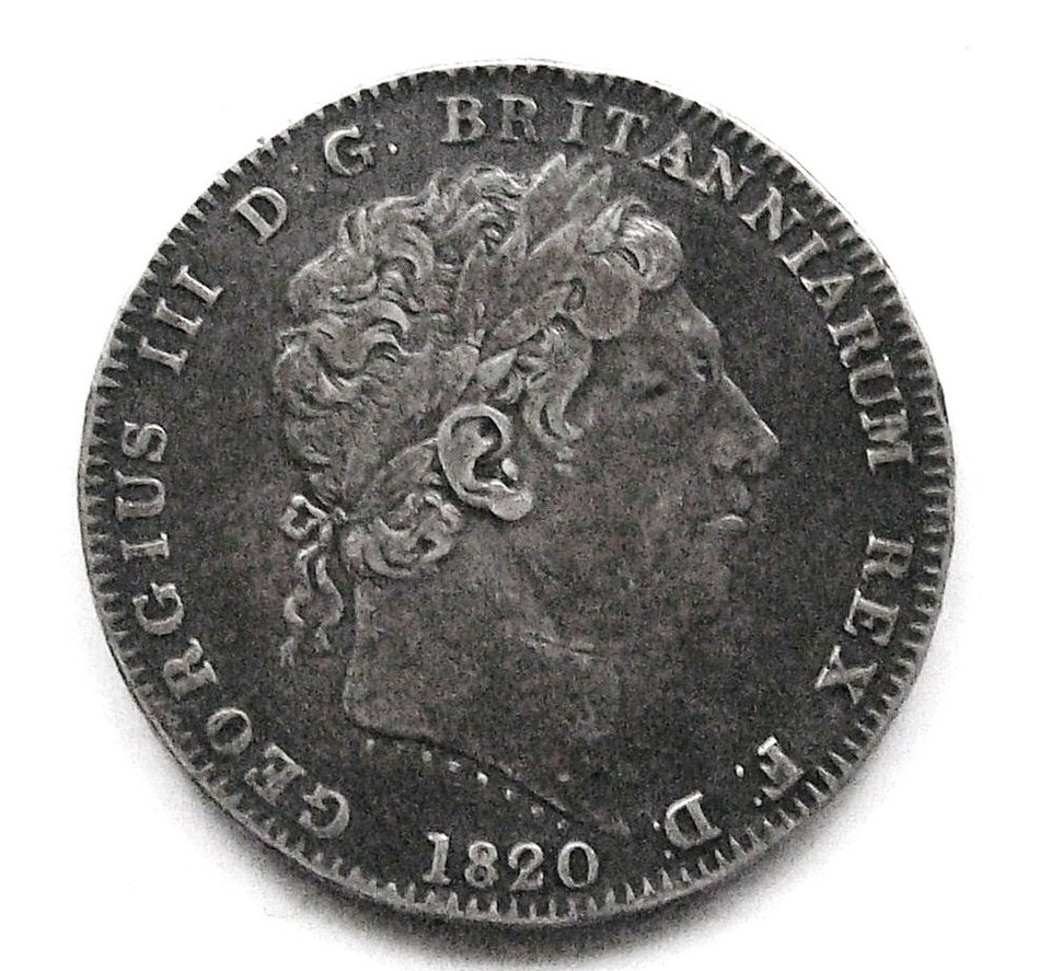 ireland george iii 1808 copper proof pattern crown -... 1820 0.925 Silver Crown Coin,George III, Reads LX On Edge VF Condition ...