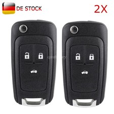 2X Klapp Schlüssel Gehäuse 3 Tasten Für Opel Astra J Insignia A Cascada Zafira C