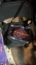 Southwest Aztec Native American Woven Shoulder Crossbody Bag Purse Fringe