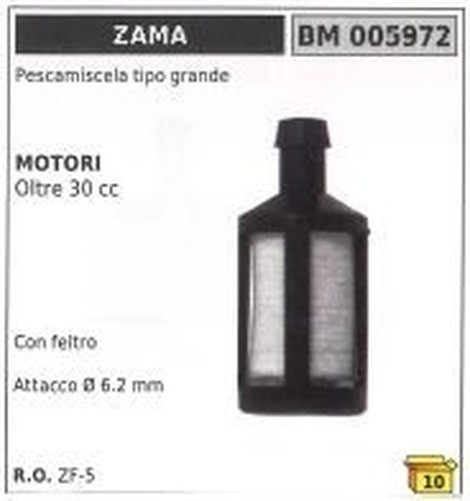Pescamiscela Typ Groß Zama Motor ÜBer 30Cc Mit Filz Attack Ø 6,2 Mm-image