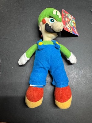 Rare Vintage KellyToy LUIGI Plush 9'' 2003 Nintendo Mario Brothers (Bros.)