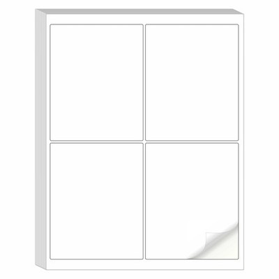 Printable Sticker Paper for Printers - 30 Sheets Full Sheet Matte Sticker Pap...