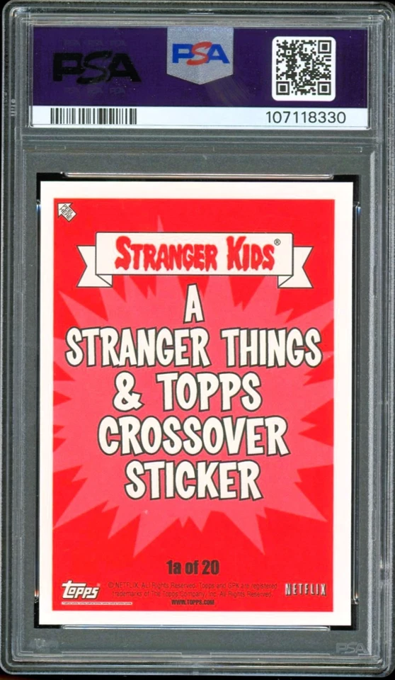 2018 Garbage Pail Kids Stranger Things SP 1a Will Byers Hurl *POP 1 ~ PSA 9 - Image 2 of 2