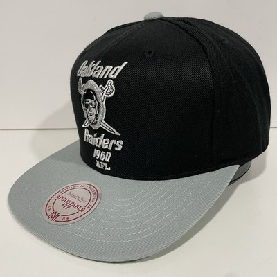 Oakland Raiders Mitchell & Ness Hat Cap AFL Throwback Adjustable SnapBack New