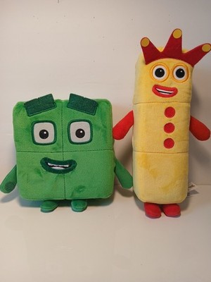 2 2023 Numberblocks Three Four Plush Playful Pals Number 3 4 Hand 2 Mind Plushie