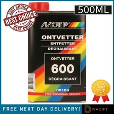 MOTIP 600 DEGREASER TIN 500ML CLEANS METAL PLASTIC REMOVES SILICONE TAR WAX NEW
