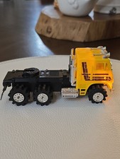 Vintage Schaper Stomper 4x4 yellow FREIGHTLINER Semi Truck Light Up,Not running