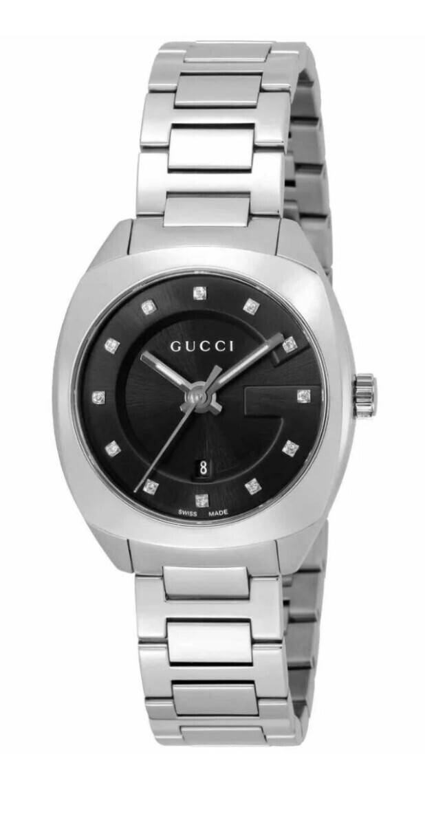 New GUCCI GG2570 YA142503 ladies black wristwatch 29mm diamond