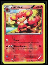 Simisear 23/146 Reverse Holo Rare XY Base Set Pokemon LP