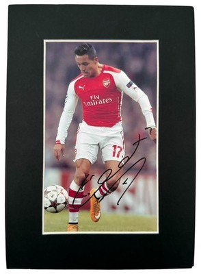 Alexis Sánchez signiertes Foto mit Rahmen 17 * 10 cm ARSENAL