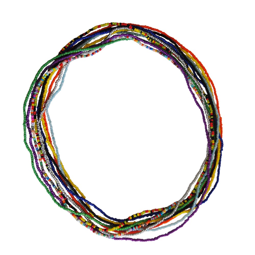 10 Pcs Colorful African Waist Beads DIY Body Chain Belly Jewelry