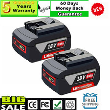 2PCS 6.0Ah 18V Li-Ion Battery BAT620 BAT609 Professional GBA For Bosch