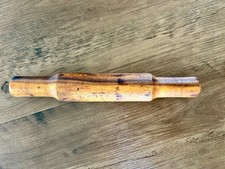 Antique Primitive Handmade Wooden Rolling Pin 1 Piece 12&rdquo; Long