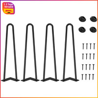 Tischbeine 40Cm Metall Haarnadel 4Er Set Diy MöBelfüßE Mit Bodenschoner