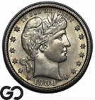 1900-S Barber Quarter, Nice Brilliant Uncirculated++ Better Date