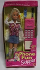 Vintage Barbie Phone Fun Skipper Doll 1995 14312 Play Phone W/ Accessories