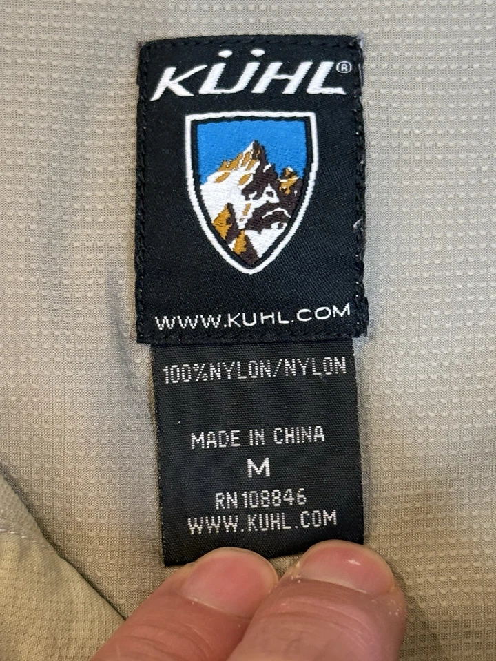 Kuhl Men's Lightweight Long Sleeve Breathable Button Down Shirt Size Medium - Image 4 of 4