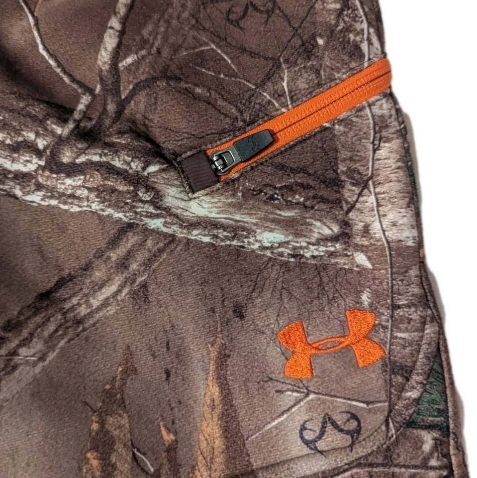 Calça de caça camuflada Under Armour masculina juvenil Ayton Storm ColdGear Realtree tamanho XL - Imagem 3 de 4